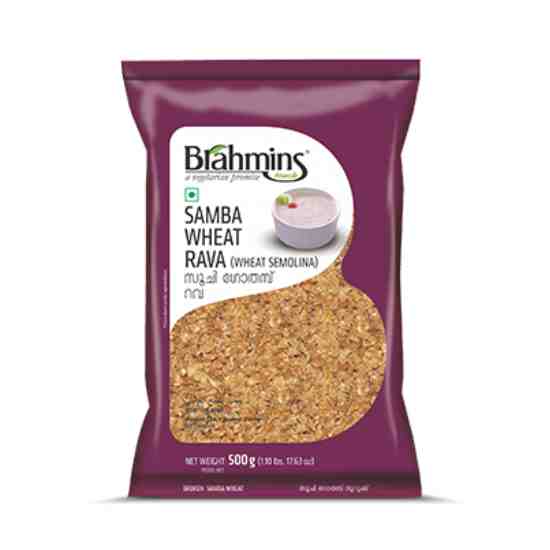 Brahmins Samba Wheat Rawa, 500g