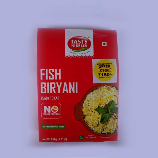 Tasty Nibbles Fish Biriyani Ready to Eat, 250g