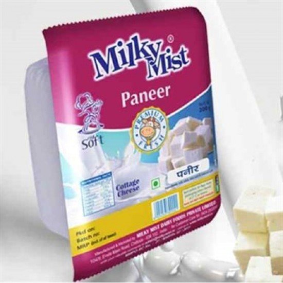 Milky Mist Paneer - Premium Fresh, 200 g Pouch