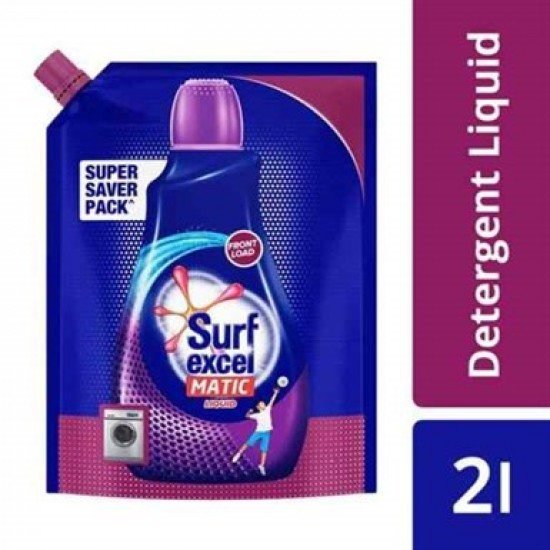 Surf Excel Detergent - Liquid, Matic, Front Load, 2 L Pouch