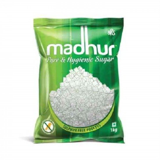 Madhur Sugar - Refined, 1 kg Pouch