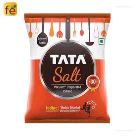 Tata Salt - Iodized, 1 kg Pouch