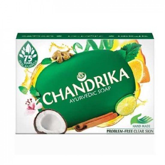 Chandrika Bathing Soap - Ayurvedic, 75g