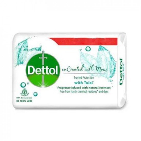 Dettol Tulsi Bathing Soap - Co-created With Moms, 75 gm